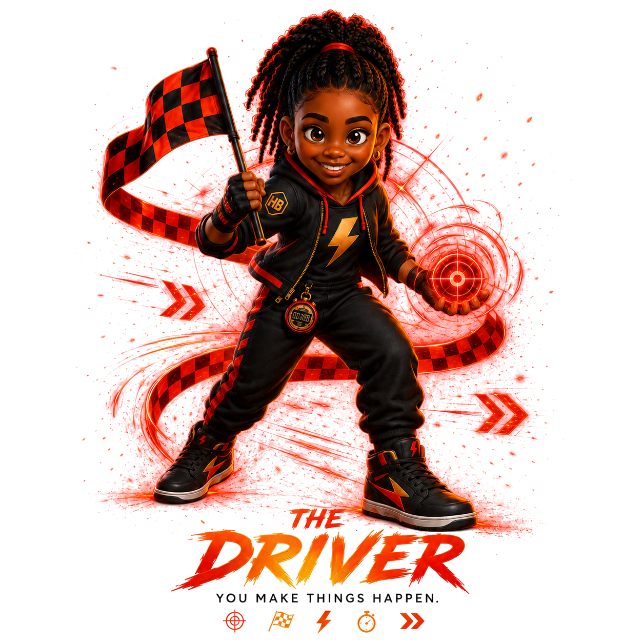 The Driver character, glowing red